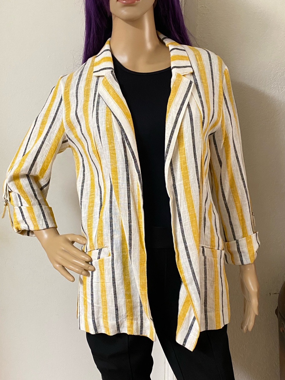 Love Tree linen-blend blazer Size S